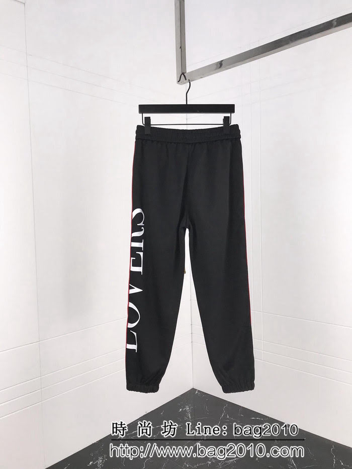 AMIRI 19早春 側邊閃粉珠片織帶 紅色運動褲 定制原版織帶 閃粉珠片印花 男女同款 ydi2417